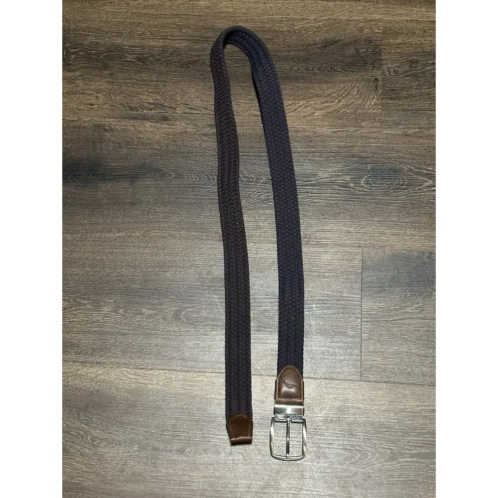 Tommy Bahama Men's Stretch Belt, Brown / Blue, Size L/XL (38-42)